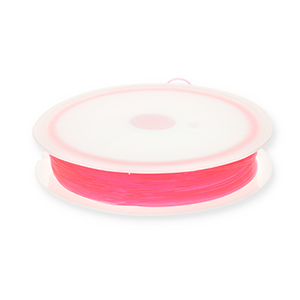 Filo infilaperle elastico 0.5mm rosa neon