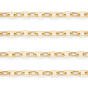Componenti in alluminio catena a rol&ograve; anchor oro