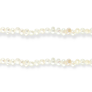 Perle di acqua dolce pepita bianco naturale