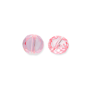 Perline sfaccettate rosa