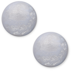 Cabochon Polaris Elements 7 mm classico Jais blu cielo