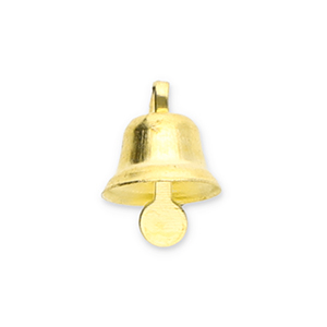 Ciondoli di metallo campanelle di natale oro