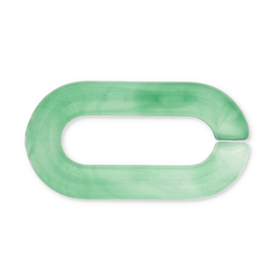 Catena in acrilico 20mm maglie sciolte verde giada