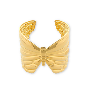 Bracciali in acciaio inossidabile bangle farfalla oro