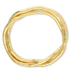 Collane flessibile serpente oro