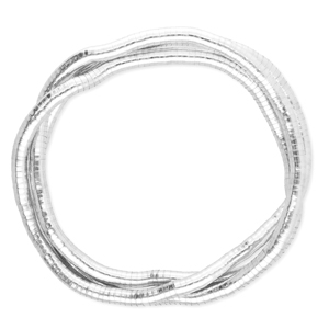 Collane flessibile serpente argento