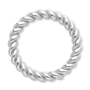 Componenti in acciaio inossidabile anellino chiuso 12mm argento