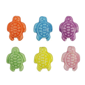 Perline di ceramica tartaruga multicolore