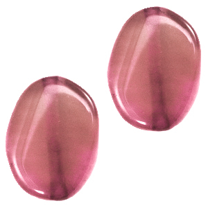 Perline in pietra dura semipreziosa ovale magenta opale