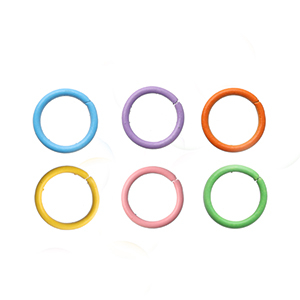 Componenti di metallo DQ&reg; anellino apribile 10mm multicolore