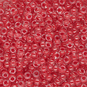 Rocailles Miyuki 8/0 Dark Coral Lined Crystal 8-0226