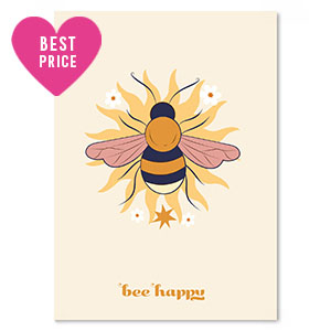 Espositori bigiotteria in cartoncino ''bee happy" giallo