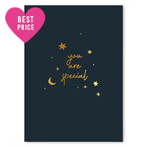 Espositori bigiotteria in cartoncino "You are special" nero