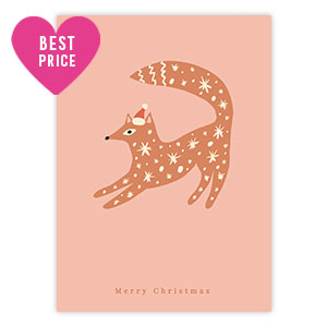 Espositori bigiotteria in cartoncino "Merry Christmas" rosa