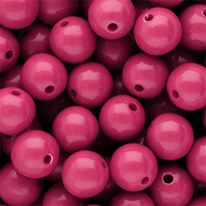 DQ Perline in acrilico 14 mm lucido Rose violet 17-2624 TCX