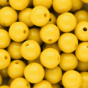 DQ Perline in acrilico 14 mm lucido Vibrant yellow 13-0858 TCX