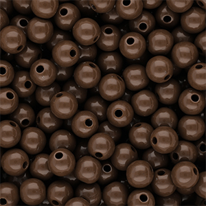 DQ Perline in acrilico 8 mm lucido Cappuccino brown 19-1220 TCX