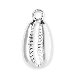 Ciondoli di metallo conchiglia ciprea argento