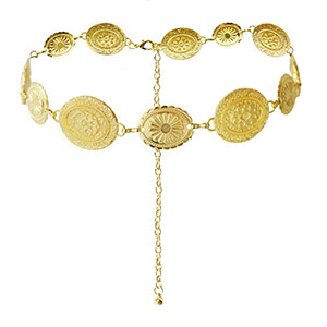 Catena per i fianchi boh&eacute;mien oro