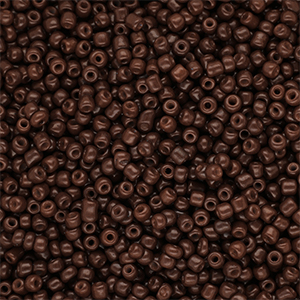 Perline di vetro rocailles 12/0 (2mm) marrone scuro