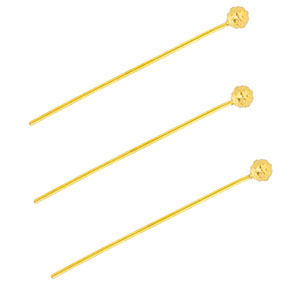 BY31&reg; Componenti in acciaio inossidabile chiodini a testa pallina 35mm oro