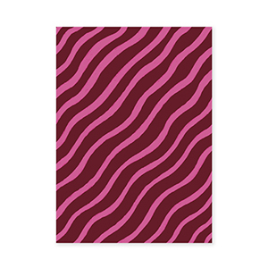 BY31&reg; Espositori bigiotteria in cartoncino linee aggraziate rosso bordeaux-fucsia