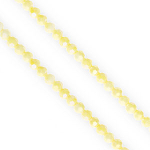 Perline sfaccettate tonde 4mm giallo-rivestimento AB