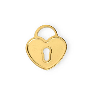 Ciondoli in acciaio inossidabile cuore oro