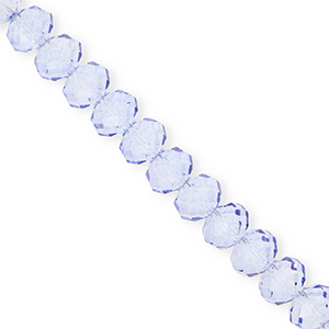 Perline sfaccettate 8x6mm rondella blu