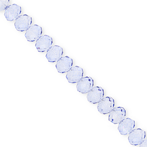Perline sfaccettate 6x5mm rondella blu