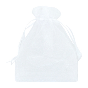 Sacchetti in organza 13x18 cm bianco