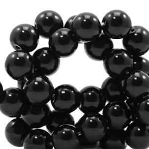 Perline in pietra naturale 8mm nero