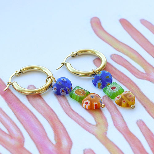 Crea set di gioielli di tendenza con le perline Millefiori