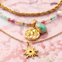 Come realizzare collane alla moda con i ciondoli e le perline sfaccettate Occhi di gatto 