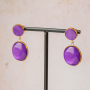 Bracciali e orecchini coordinati con cabochon
