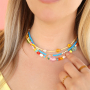 Idee creative con perline in acrilico nei colori estivi